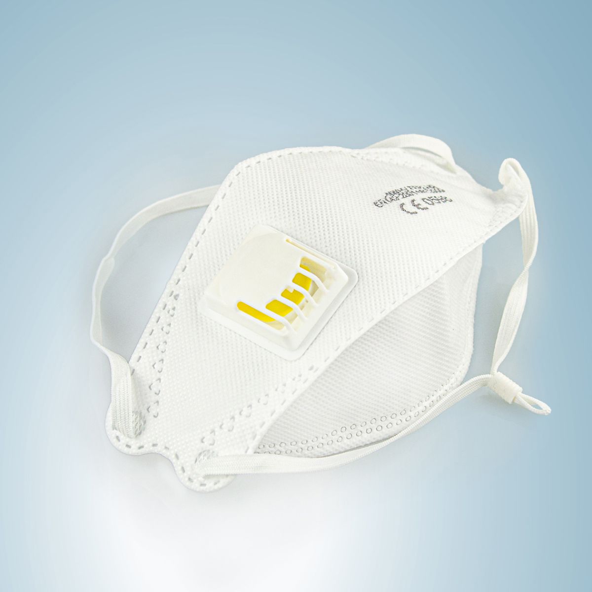 Faltbare FFP2 Maske mit Ventil Kopfband 10.007.080 web